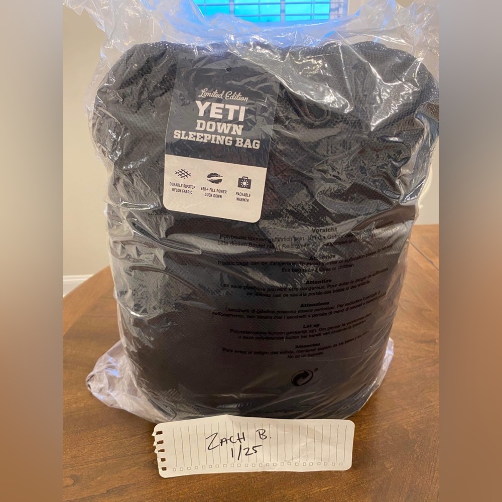 Yeti Down Sleeping Bag